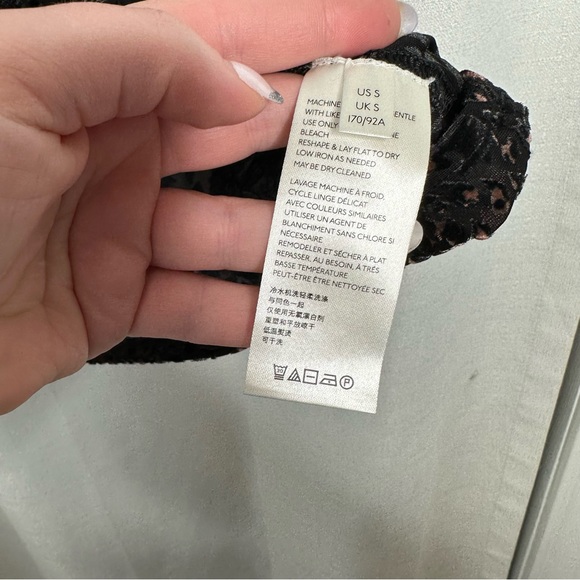 We The Free Black Patterned Short Sleeve Shirt - Picture 5 of 5